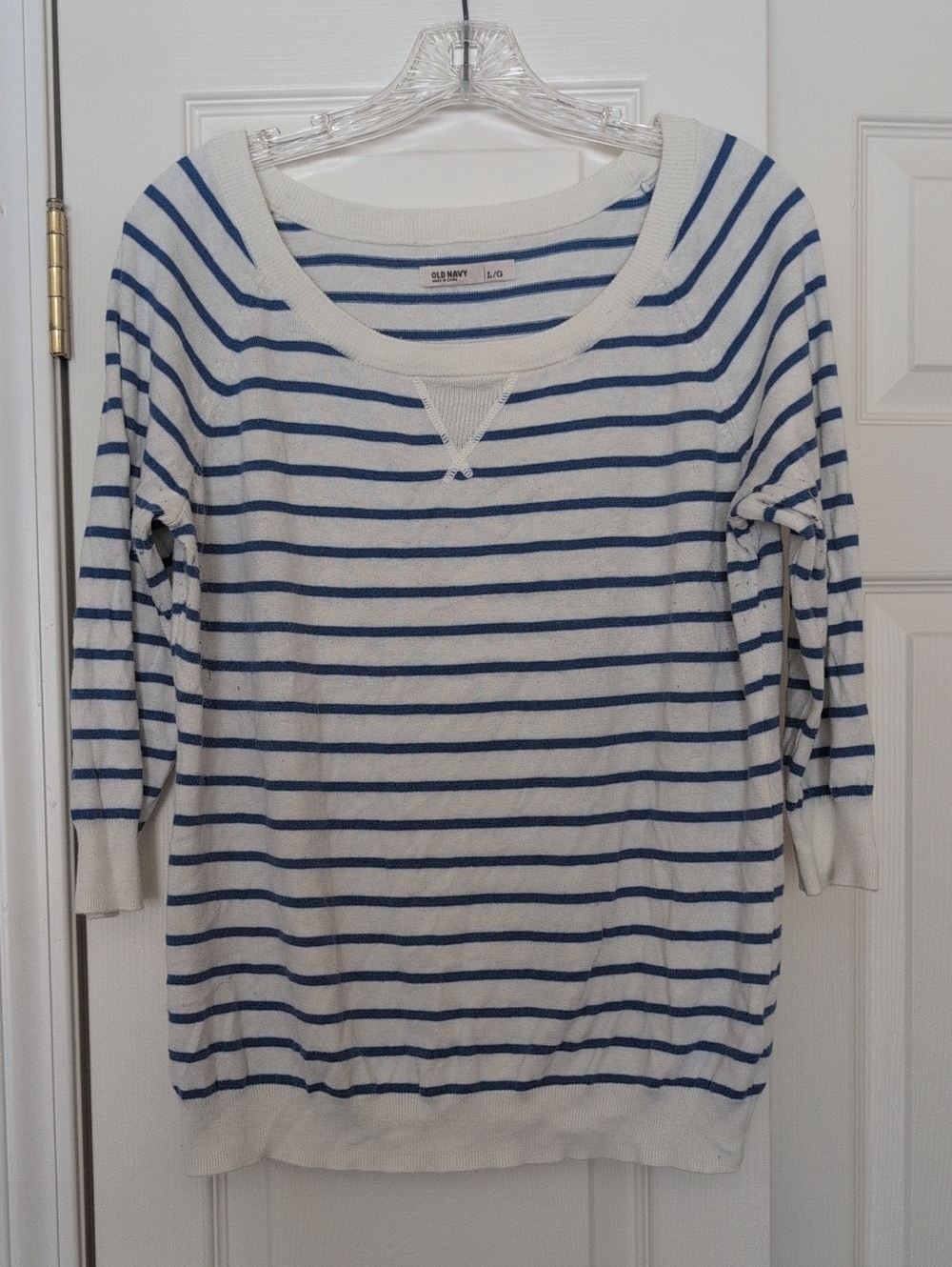 Old Navy Striped Scoop Neck Sweater